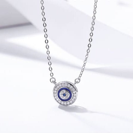 Colar em Prata 925 Olho Grego Zircônia