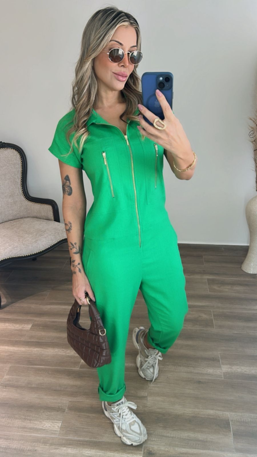 Macacão Santorini De Linho e Elastano + Brinde Exclusivo