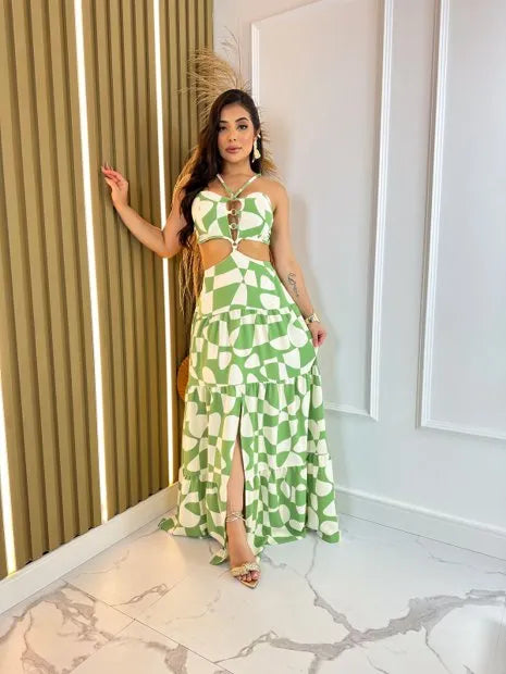 Vestido Longo de 4 Argola