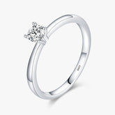 Anel em Prata 925 Solitário Clássico