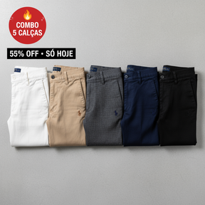 Calça Sarja Premium Retrô Masculina RPL - Kit 5 Unidades